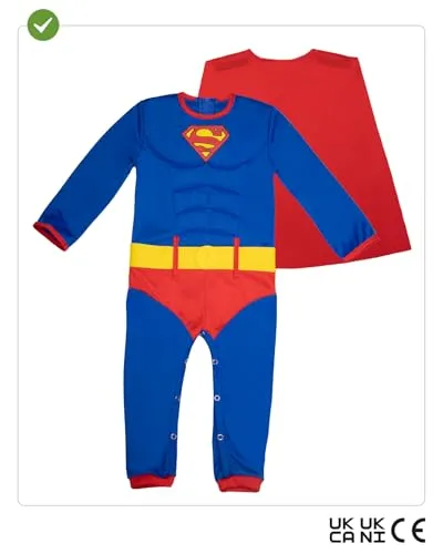 Funidelia Superman costume neonato 12-24 mesi mantello