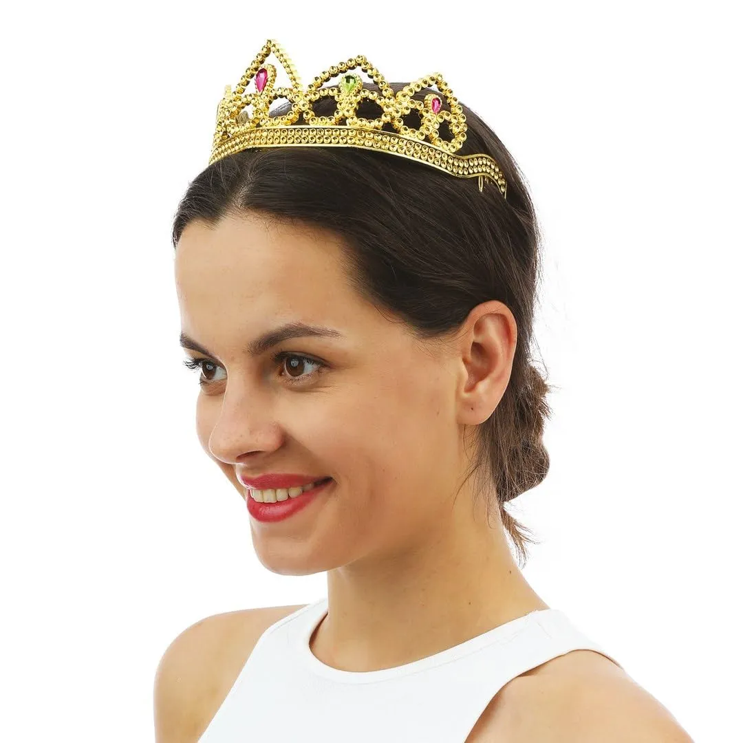 P'tit Clown 17629 corona diadema oro rigida adulto