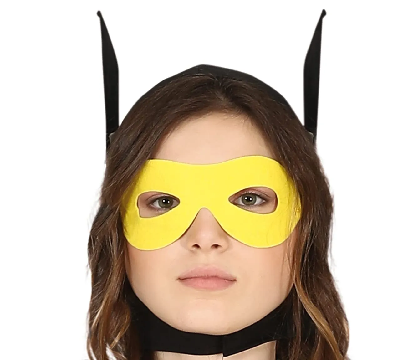 Fiestas Guirca Super Ragazza costume nero giallo teen