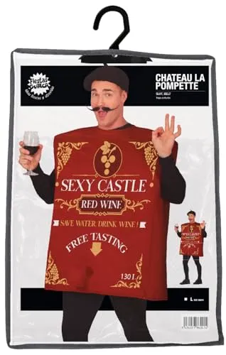 Fiestas Guirca Costume Scatola Vino Rosso Uomo 52-54