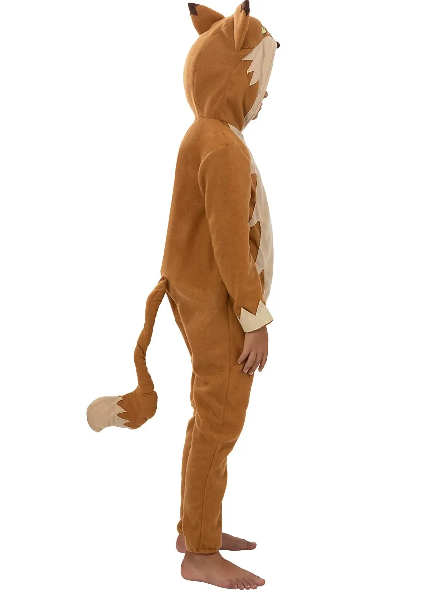 Funidelia costume volpe bambino 7-9 anni marrone animali