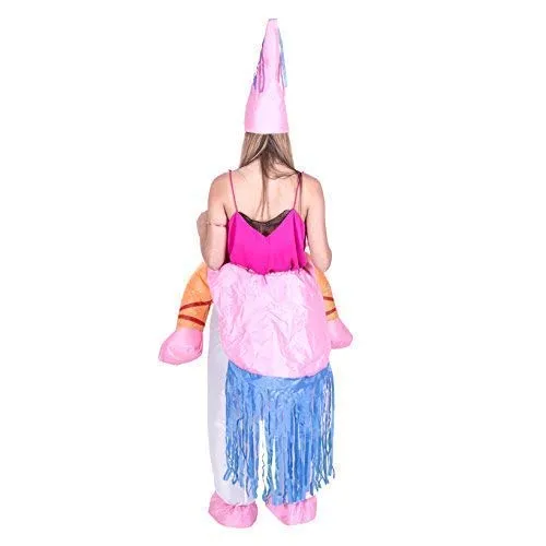Bodysocks Unicorno costume gonfiabile adulti cavalcabile