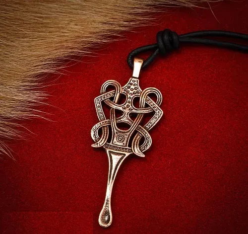 La Bottega di Merlino Collana Cucchiaio collana bronzo nodo celtico