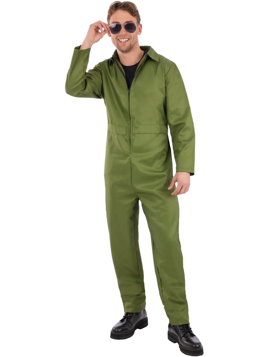 Smiffys Tuta Verde Costume Adulto M 38-40 Meccanico