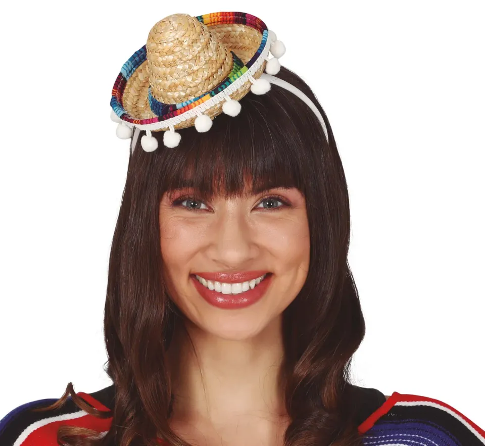 Fiestas Guirca Chic Messicano Cappello Sombrero Nero