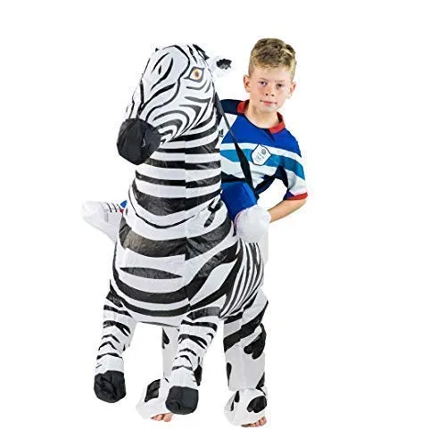 Bodysocks zebra costume gonfiabile bambini 5-11 anni