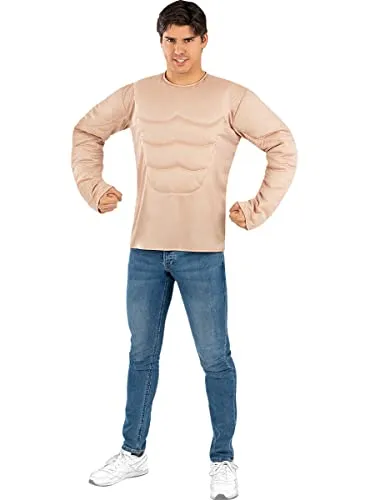 Funidelia Maglietta Muscoli costume uomo rosso