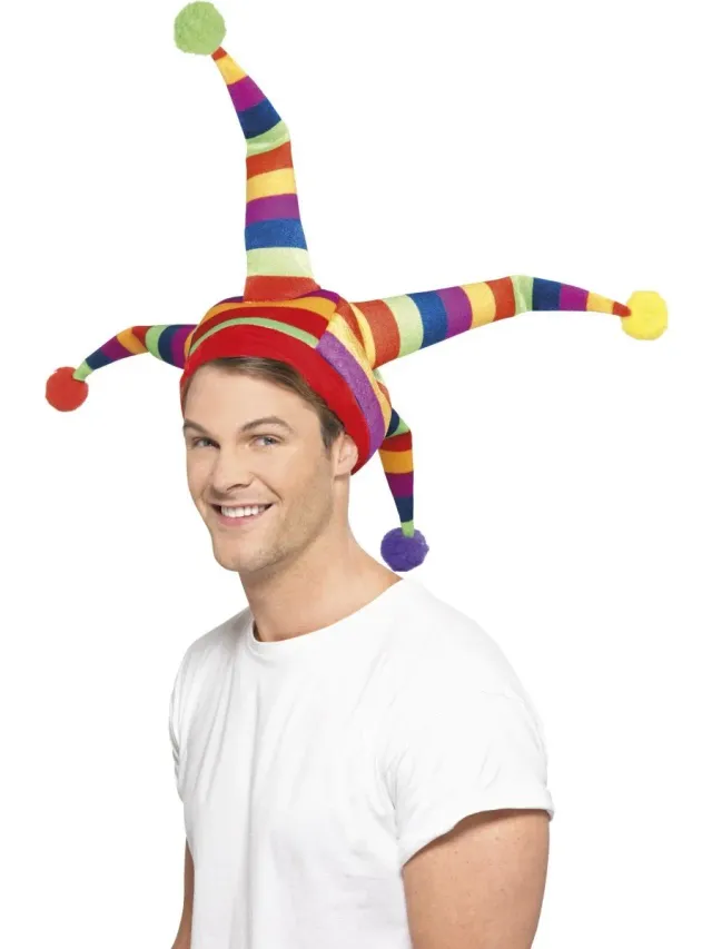 Smiffys Jester Hat cappello giullare multicolore