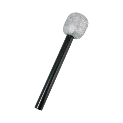 P'tit Clown 10573 Microfono Nero Argento Pop Star
