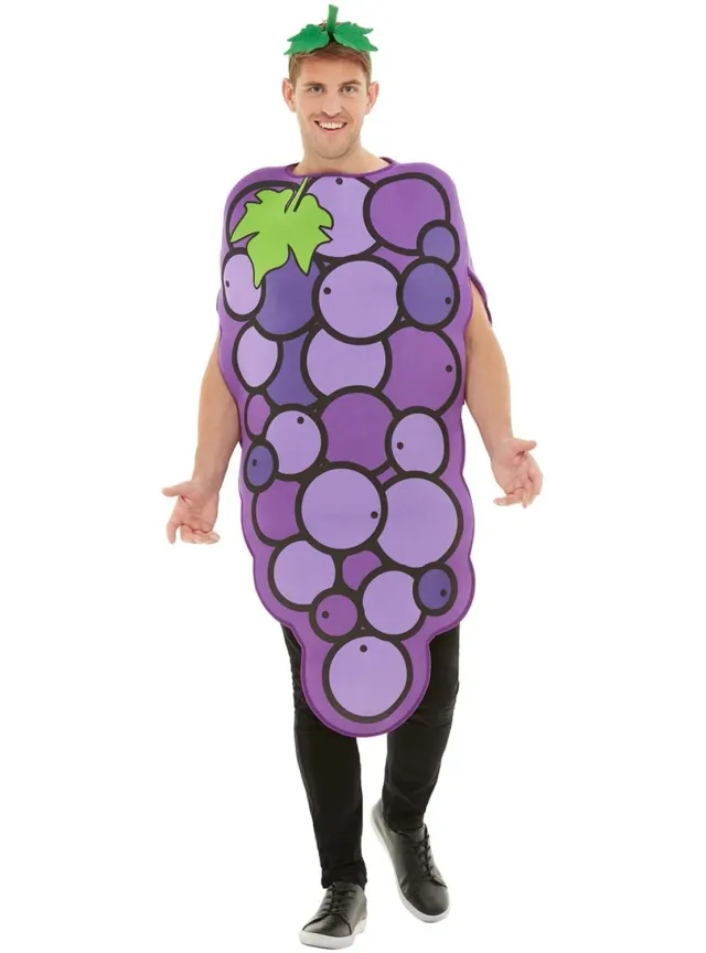 Funidelia Uva costume frutta viola taglia standard unisex