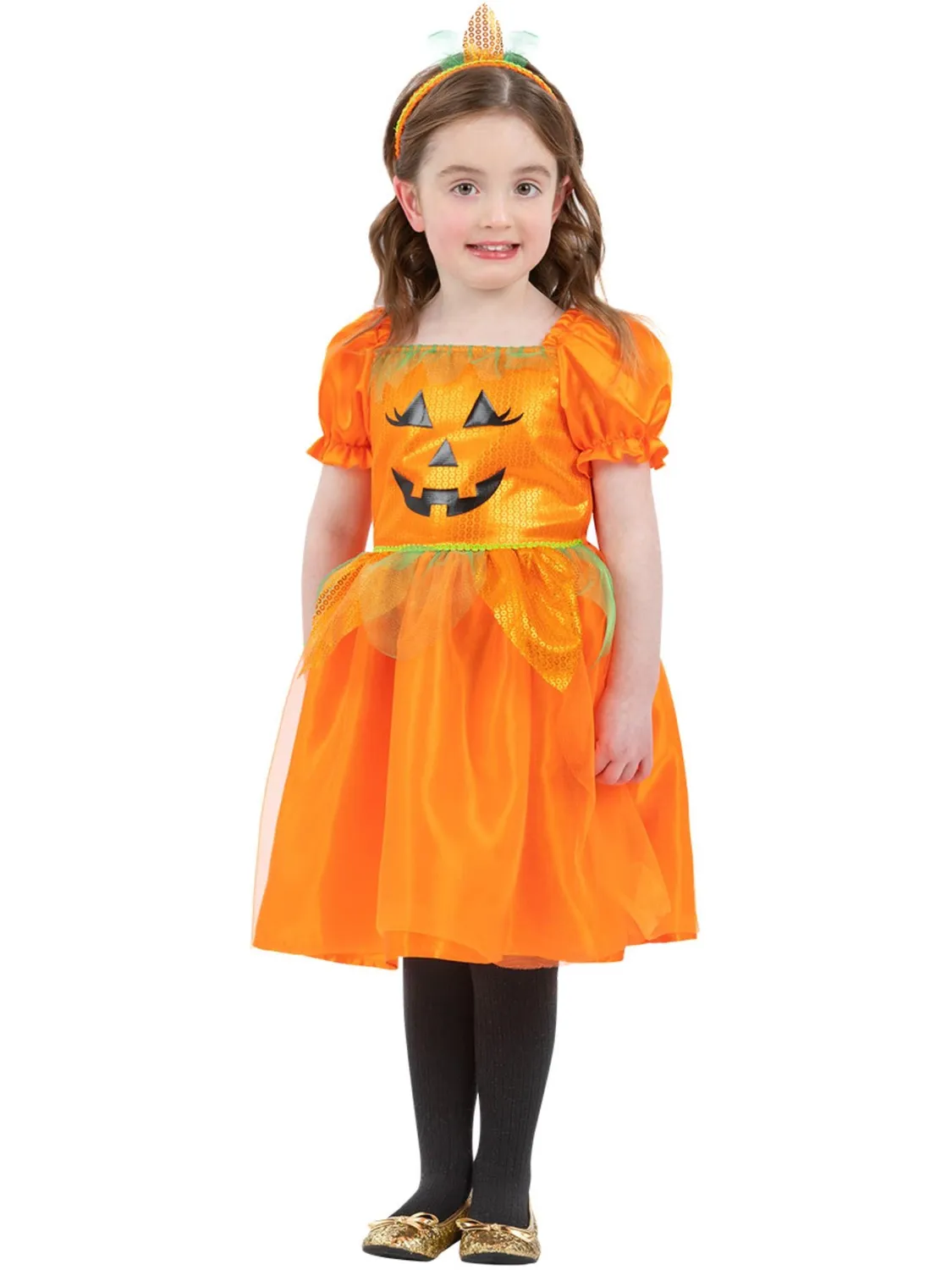 Smiffys Pumpkin costume zucca bambina arancione 1-6 anni