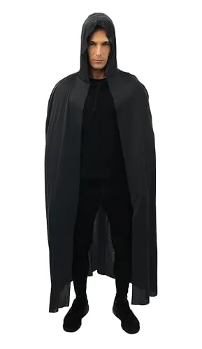 P'tit Clown 16210 mantella nera con cappuccio 150 cm