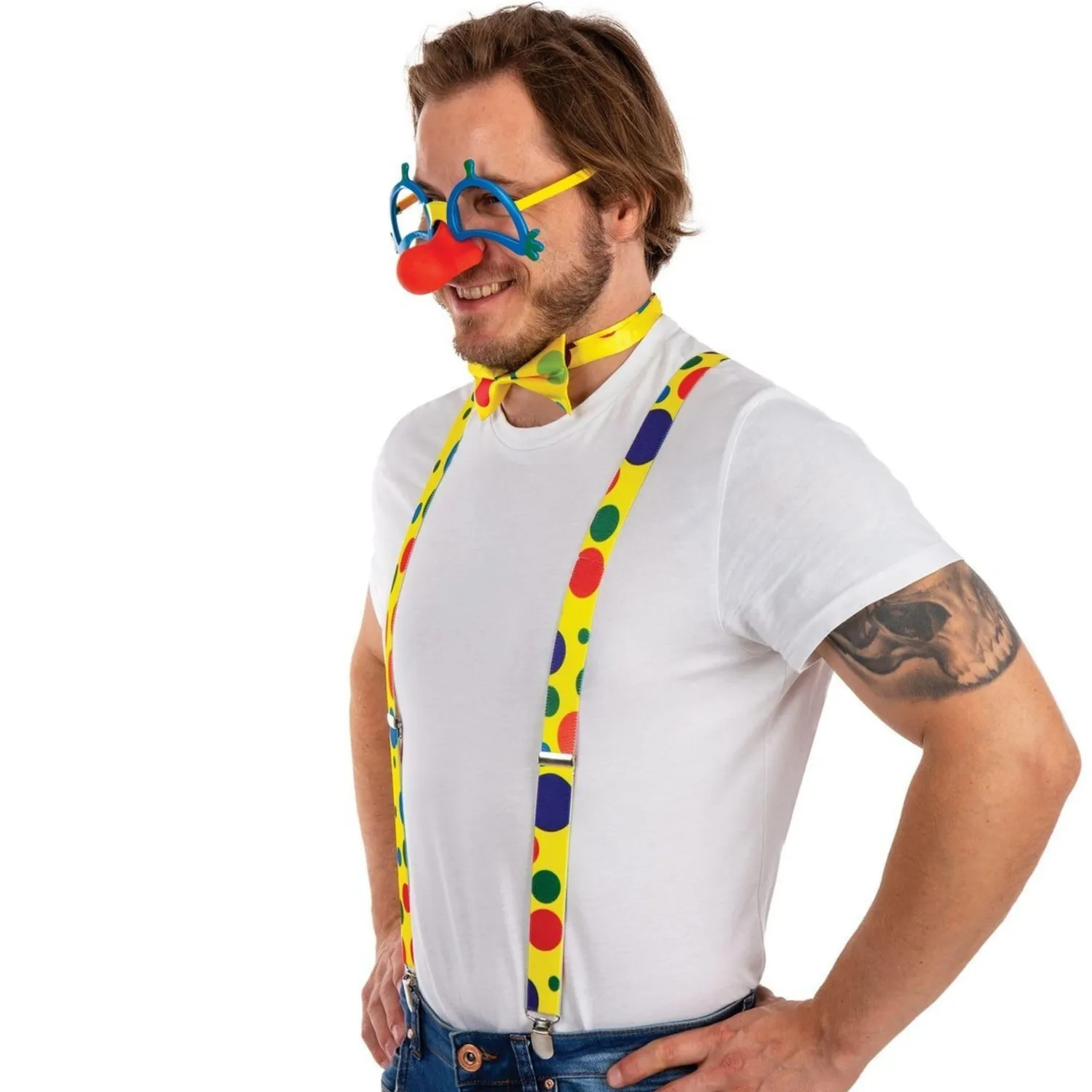 P'tit Clown 66638 set accessori multicolore per costume adulto