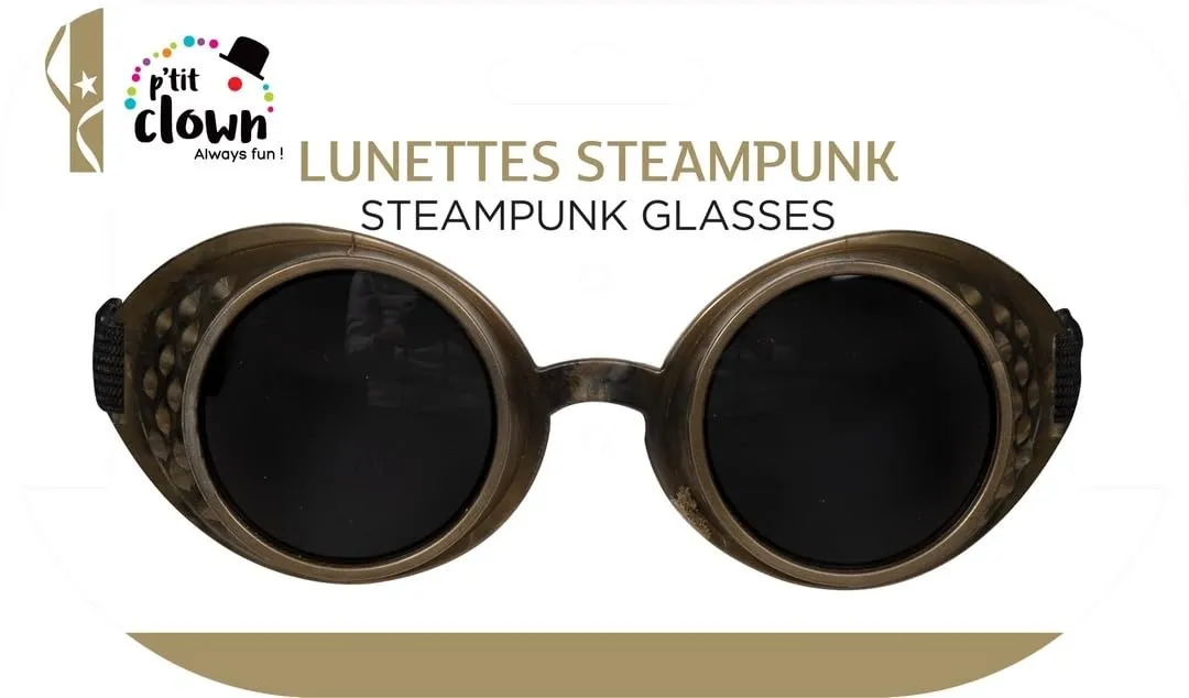 P'tit Clown 69100 occhiali steampunk taglia unica