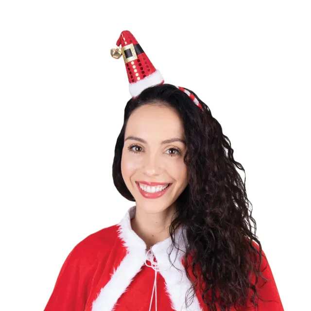P'tit Clown re22375 cerchietto cappello Natale campanello adulto