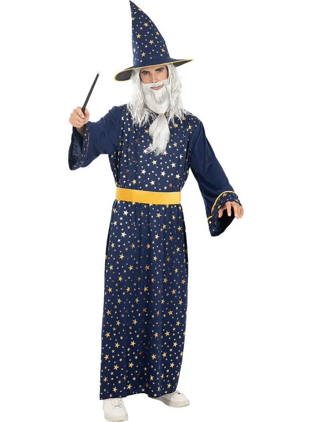 Funidelia Mago Merlino Costume Uomo Rosso