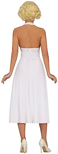 Guirca Costume Attrice Abito Bianco Anni '50 Donna S 36-38