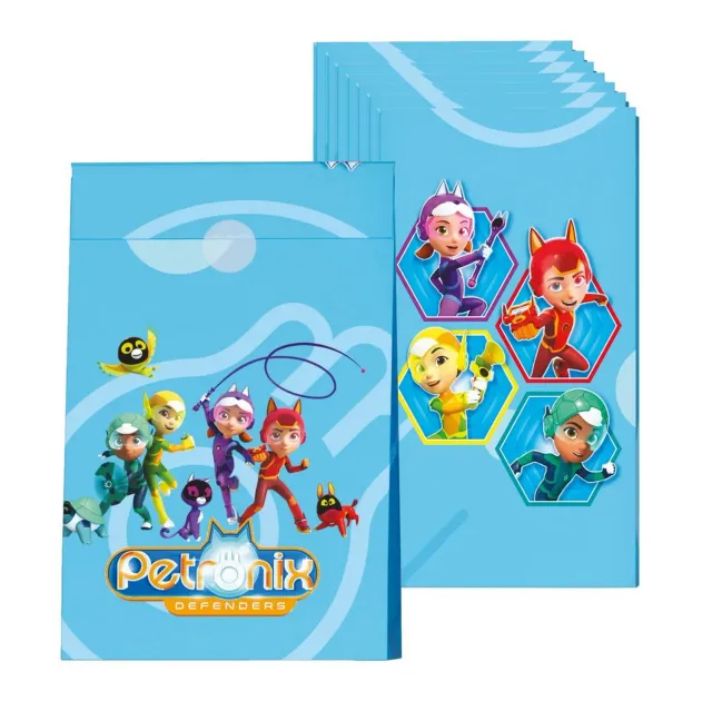P'tit Clown Petronix Defenders 23204 sacchetti carta 8pz ufficiali