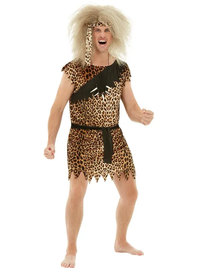 Funidelia Troglodita Costume Uomo Marrone Accessoriato