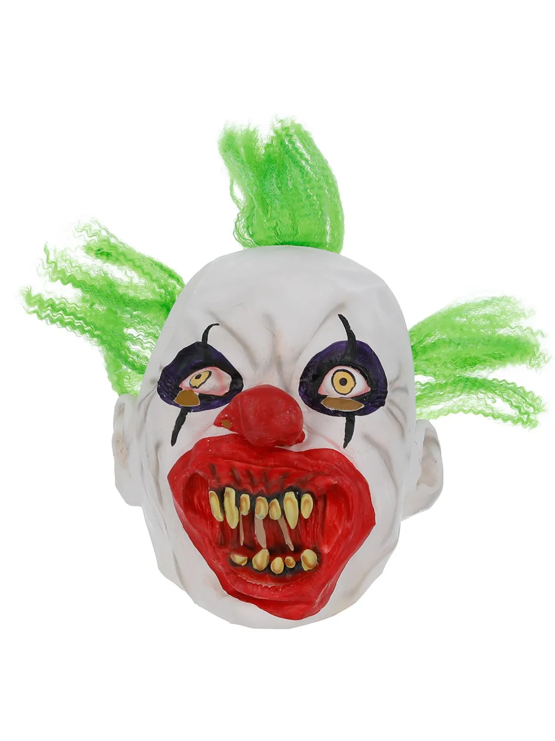 Smiffys Sinister Clown maschera clown horror lattice bianca