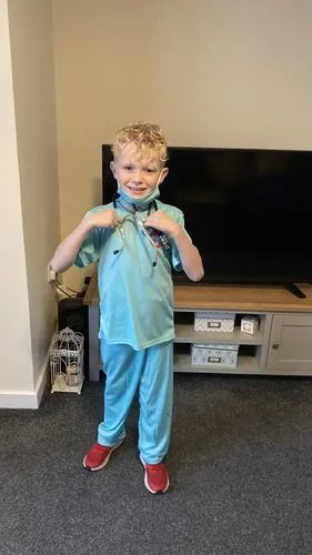 Smiffys Surgeon costume chirurgo bambino verde acqua 5 pezzi