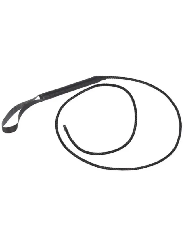 Smiffys Bull Whip frusta cowboy nera 2 metri