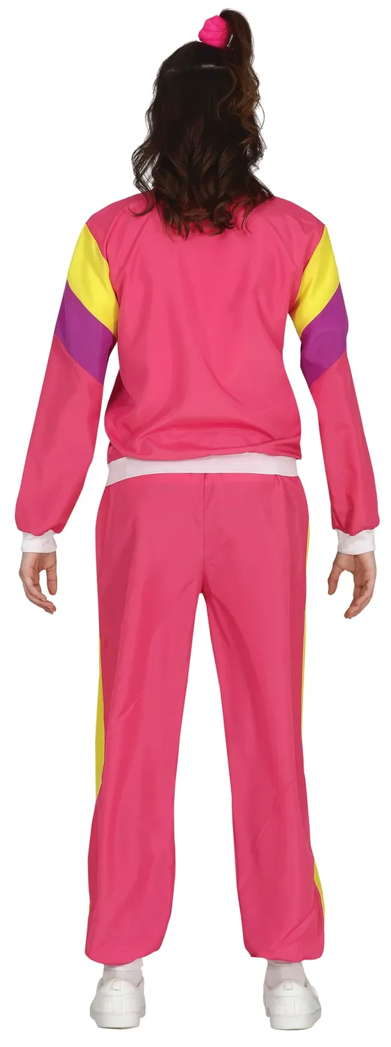Guirca costume ginnasta anni 80 rosa adolescente
