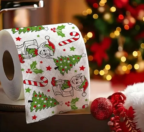 Fiestas Guirca Rotolo Carta Igienica Elfi Natale 30 m