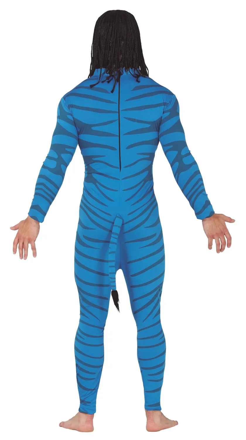 Fiestas Guirca Avatar Blu costume uomo alieno blu