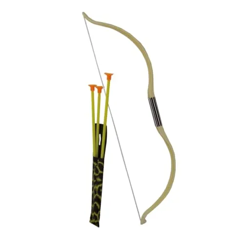 P'tit Clown 38003 Arco da Indiano Bianco 52 cm con Frecce
