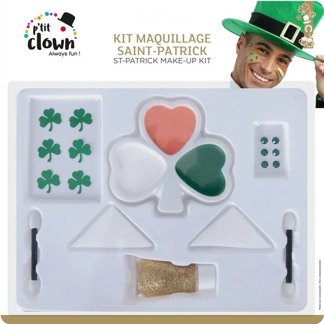 P'tit Clown 23247 Kit Trucco San Patrizio Verde Oro