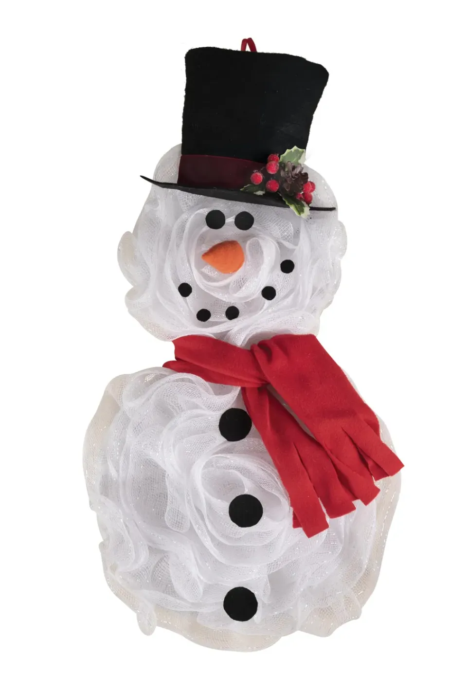 P'tit Clown re22828 corona porta pupazzo di neve 60 cm
