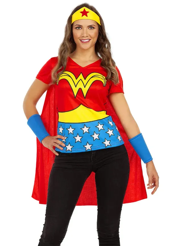Funidelia Kit Wonder Woman costume donna M rosso