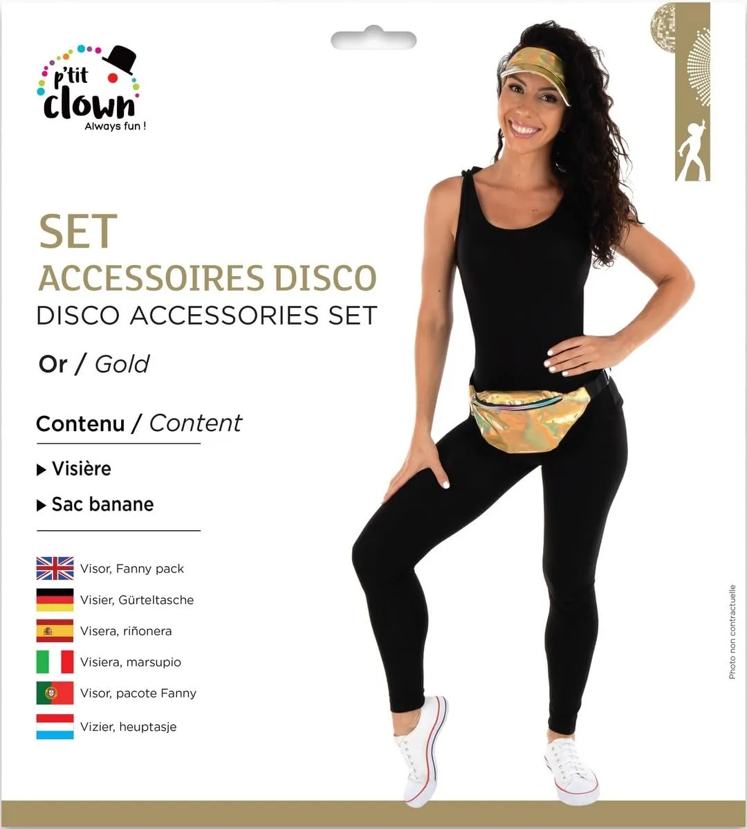 P'tit Clown 22688 set accessori costume oro