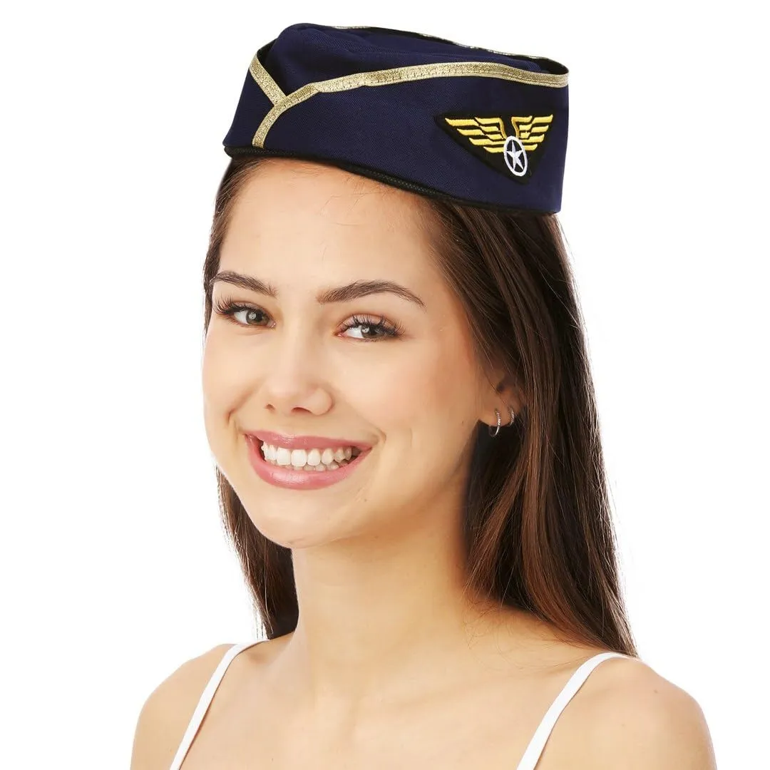P'tit Clown Calot Hostess Cappello Donna Blu Navy