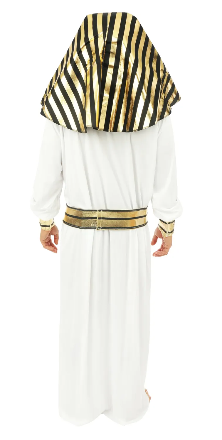 P'tit Clown costume faraone adulto bianco egiziano