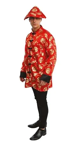 P'tit Clown Capodanno Cinese costume rosso L-XL poliestere