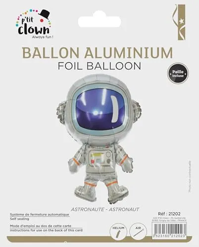 P'tit Clown palloncino alluminio astronauta festa spazio