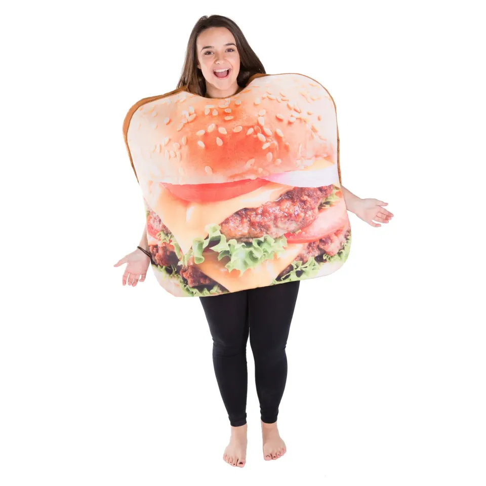 Bodysocks Hamburger Costume Adulto Taglia Unica Divertente