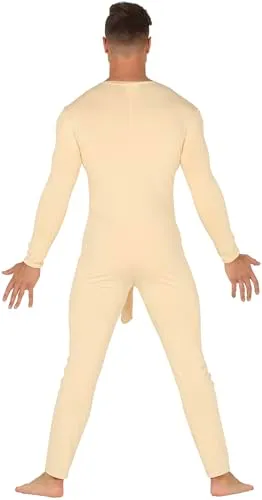 Fiestas Guirca Costume Uomo Nudo Tuta L 52-54 beige