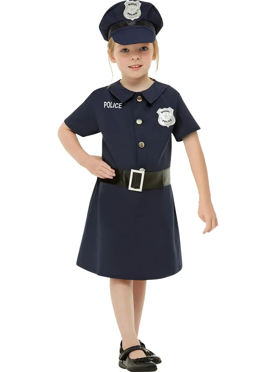 Funidelia Costume Polizia Bambina Blu con Accessori