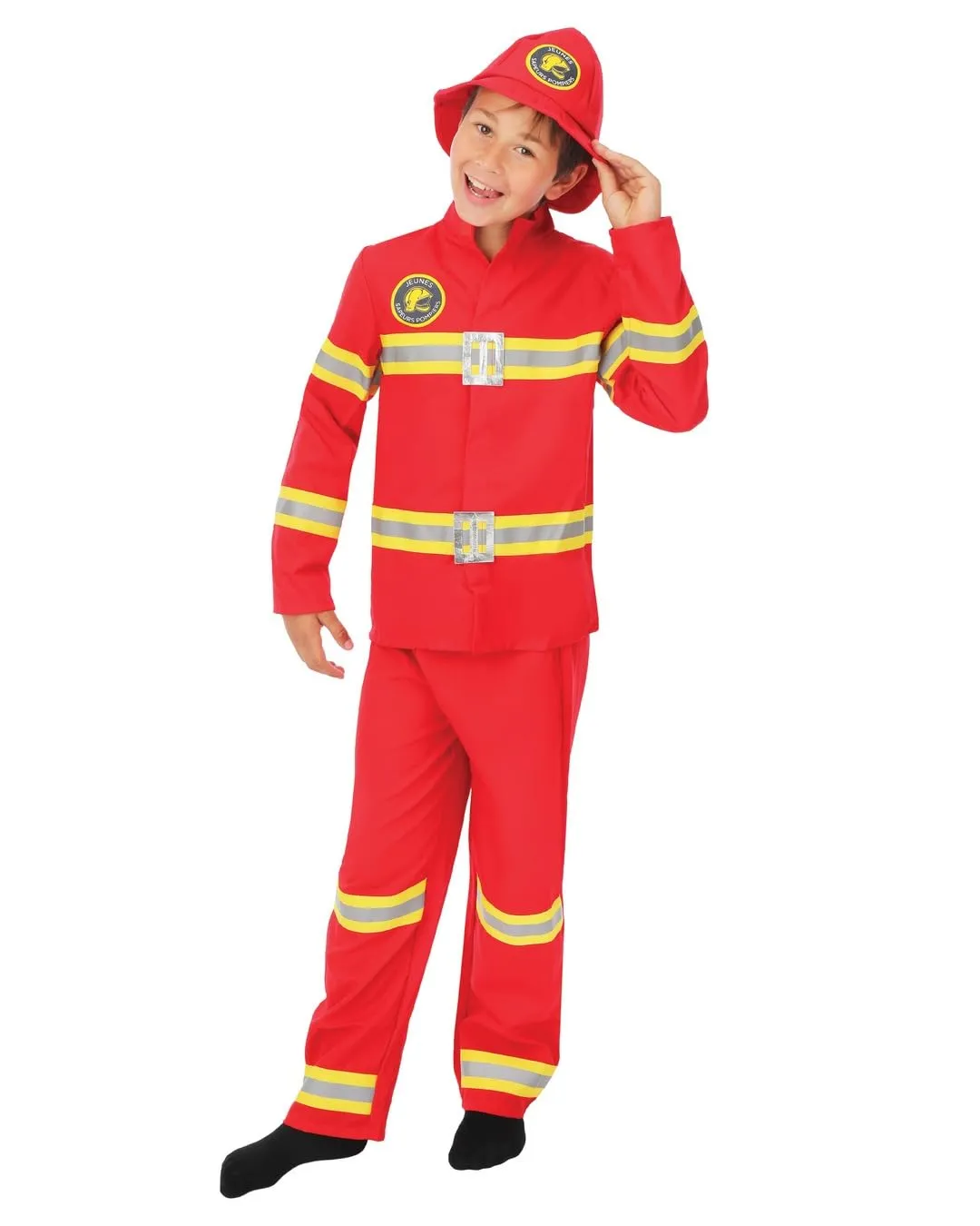 P'tit Clown Costume Pompiere bambino 3 pezzi unisex
