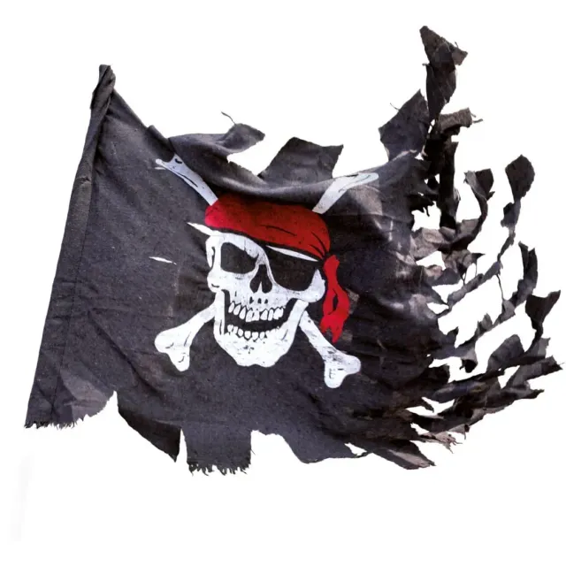 P'tit Clown Bandiera Pirata decorazione 70x100 cm nera