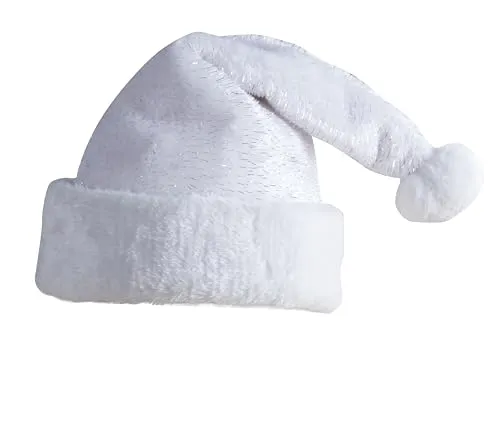 P'tit Clown berretto Natale bambino bianco argento taglia unica