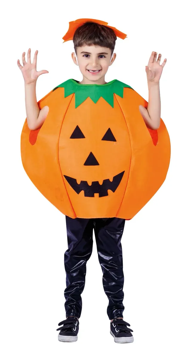P'tit Clown Costume Zucca Bambino 10-12 Anni Halloween