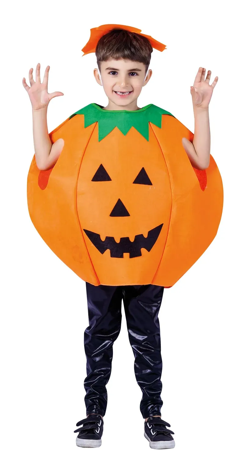 P'tit Clown Costume Zucca Bambino 10-12 Anni Halloween