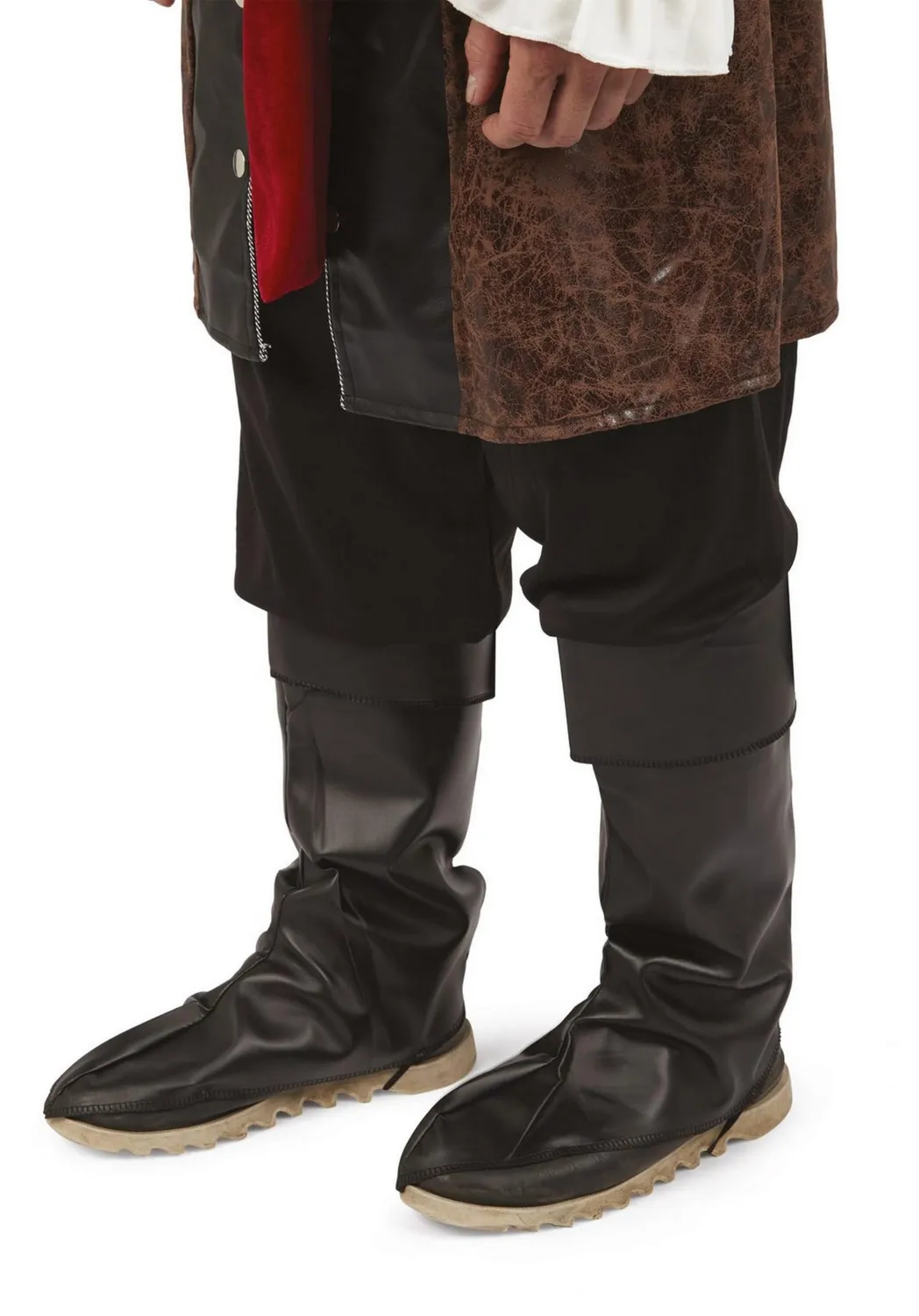 P'tit Clown 28252 stivali pirata neri adulto finta pelle