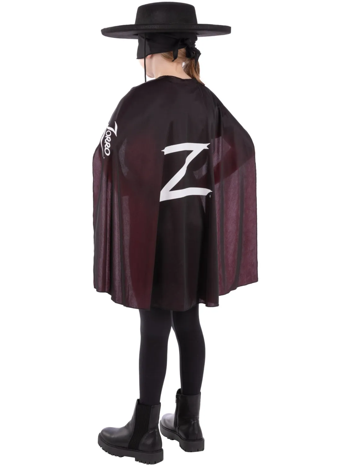 Smiffys Zorro kit bambino accessori nero 4 pezzi