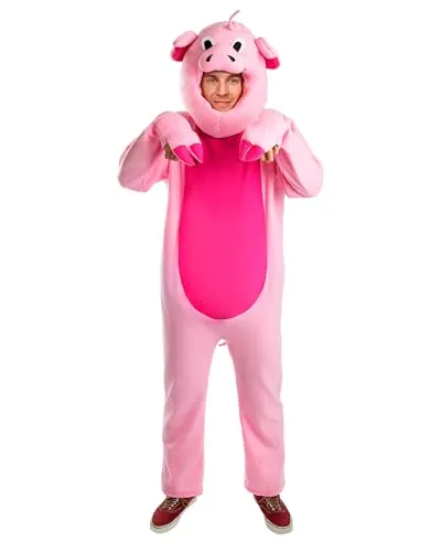 Funidelia Maiale costume adulto L con testa
