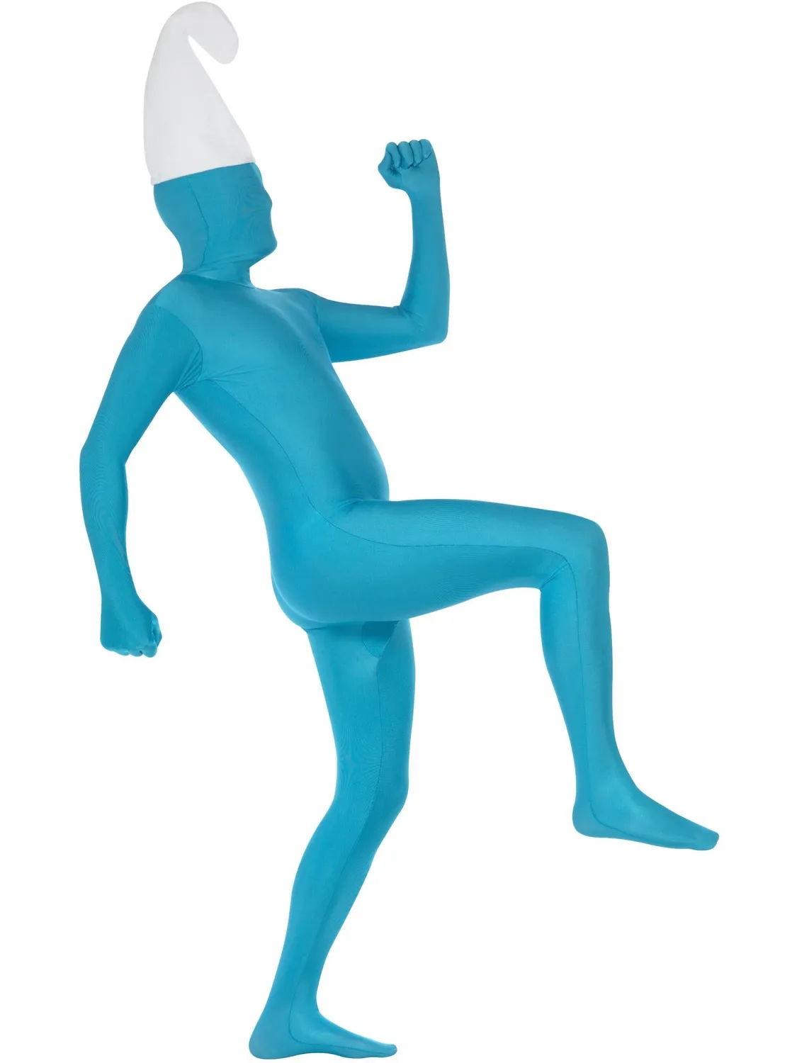 Smiffys Second Skin Suit tuta blu con marsupio